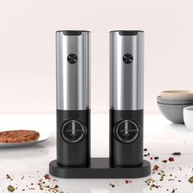 [Pick-Up Only] Electric Salt & Pepper Grinder Set,  USB-C Rechargeable with LED Light & Charging Dock, 5 Adjustable Coarseness Settings