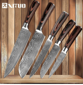 Carpenter's Special Set 6-piece Set 8-piece Set Knife Chef Knife Kitchen Knife Cooking (Option: 5pcs value set)