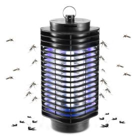 1Pc Electric Bug Zapper For Summer UV Light Flying Zapper Insect Killer Lamps Pest Mosquito Fly Trap Catcher Odorless Noiseless For Home Restaura (Option: Black)